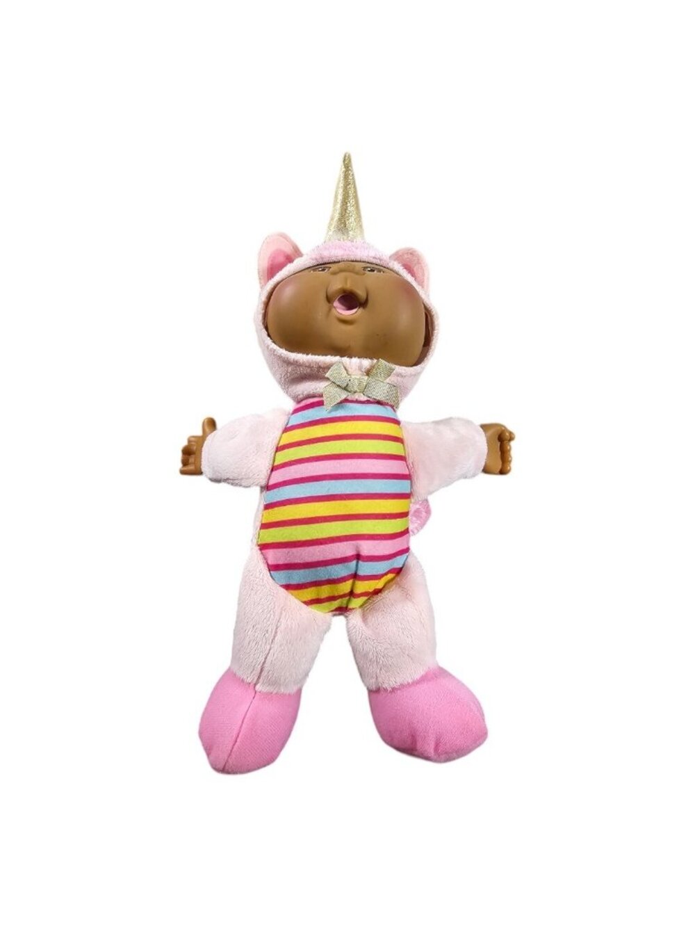 Cabbage Patch Cuties Rainbow White & Pink Unicorn Fantasy Friends Plush Doll Set - Picture 4 of 9
